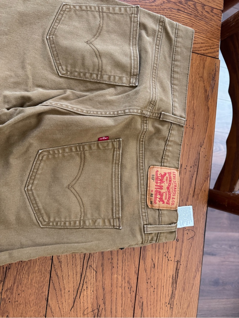 Levi's 513 32/30 Tan Denim Jeans